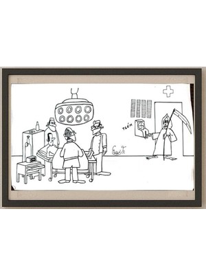 Karikatural Eduardo Caldari Junior 31X16CM Orijinal Karikatür Tablo