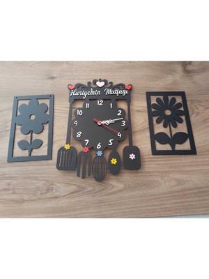 (Annelere Özel) Kişiye Özel Isim Yazılı Duvar Saati Çok Şık Tasarım No:58