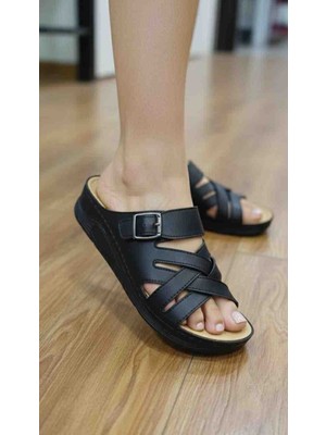 Stil Shoes Hafif Ortopedik Taban Günlük Anne Kadın Terlik