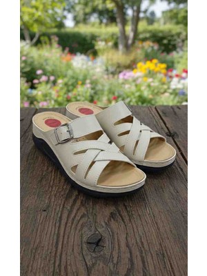 Stil Shoes Hafif Ortopedik Taban Günlük Anne Kadın Terlik