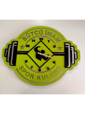 Vücut Geliştirme, Spor Salonu, Fitness, Kondüsyon ( Kişiye Özel )Duvar Saati