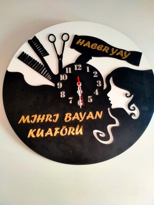 Kuaförü Için Dekoratif Duvar Saati -3