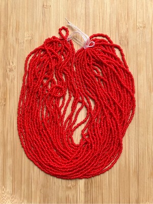 öztürk Turuncu Tonu 12DIZI. Çekoslovakya, Adana, Hapishane Işi, Iğne Oyası Kum Boncuğu.