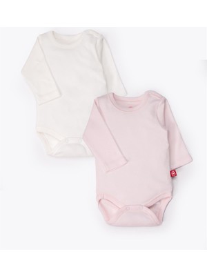 Bebetto Uzun Kollu Body 2li (Always 40/1 Interlok) Pembe