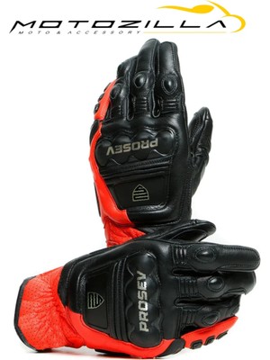 Prosev GL60 Deri Motosiklet Eldveni Kırmızı
