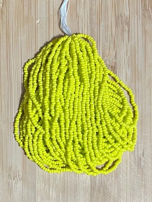 öztürk Mat Sarı 12DIZI. Çekoslovakya, Adana, Hapishane Işi, Iğne Oyası Kum Boncuğu.