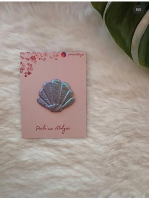 Parla'nın Atölyesi 0-3 Yaş Az Saçlı ve Saçsız Bebek Tokası Mor Istiridye