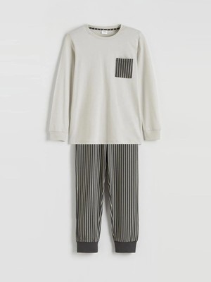 LC Waikiki Bisiklet Yaka Erkek Çocuk Pijama Takımı  (W5)