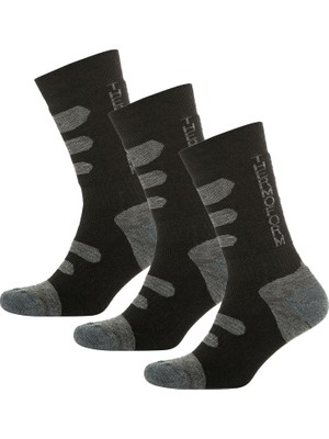Thermoform Winter Dolgulu Kışlık Unisex Outdoor Çorap 3'lü Paket Siyah