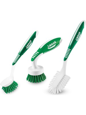 Libman Mutfak Fırçalama Fırçası Seti, Ev Kullanımı Için Temizleme Fırçaları, Bulaşık Fırçası, Mutfak Fırçaları, Bulaşık Fırçası, Fırçalama Fırçası, Uzun Saplı Fırçalama Fırçası, 3 Farklı Fırça Dahil