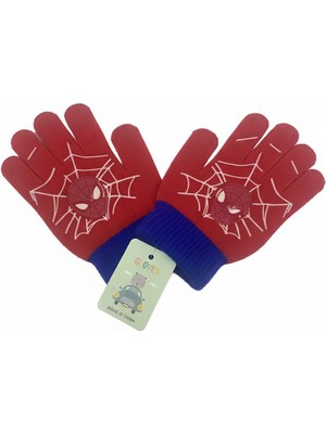 Örümcek Adam Kışlık Kar Eldiven Yumuşak Erkek Çocuk Hediyelik