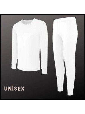 Thermoform Uyguna-Yakala Unisex - Beyaz Yetişkin Termal Içlik - 1001-B