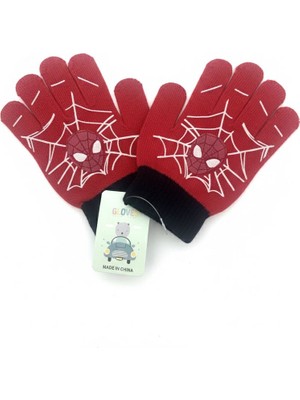 Örümcek Adam Kışlık Kar Eldiven Yumuşak Erkek Çocuk Hediyelik