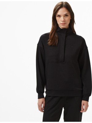 Nautica Kadın Siyah Regular Fit Sweatshirt