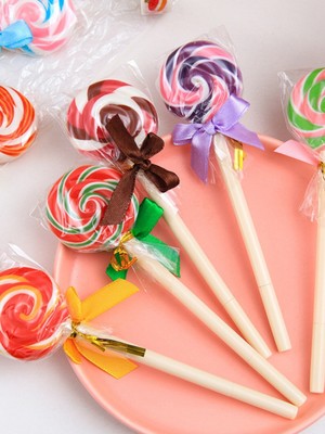 ÖZ OFİS Lolipop Modelli Jel Tükenmez Kalem-Hediye Şeker Kalem Tekli