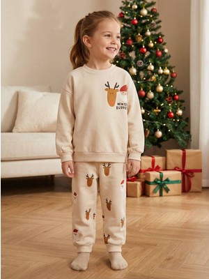 Noble Kids La Ciel Paris – Christmas Temalı Krem Takım, Unisex, 2–7 Yaş