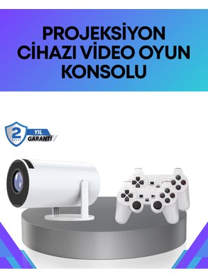 Bi Seyyar Oyun Konsolu Uyumlu Kablosuz Projeksiyon Cihazı Ev Sinema Deneyimi