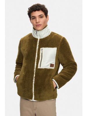 Ucla SINEAD Koyu Yeşil Polar Standard Fit Erkek Ceket