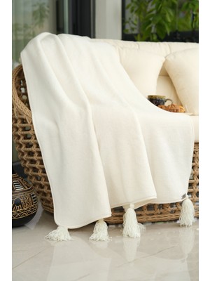 Cakkatex Püsküllü Ekstra Yumuşak Wellsoft Tv Battaniyesi|koltuk Battaniyesi