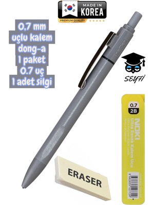 Dong-A 0,7 mm Uçlu Kalem 1 Paket 0.7 Uç 1 Adet Silgi
