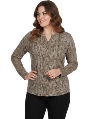 Wearon Kadın Yumoş Düğmeli Modelli Bluz BGL-ST05133