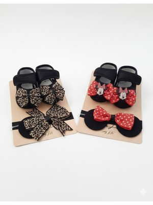 Baby Bakkal Hediyelik 2 Adet Patik ve Bandana Seti (0-3) Ay