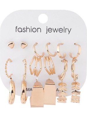 Cupelle Boutique Bijuteri Set Küpe Gold