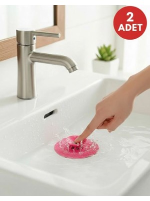 Rotanev 2 Adet Ufo Lavabo Küvet Tıkacı, Lavabo Banyo Gider Tıkacı, Koku Önleyici Duşa Kabin Tıkacı
