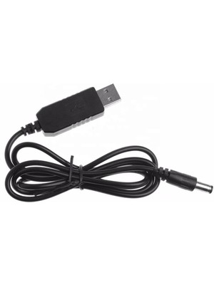 Geseus USB 5 Volt To 12 Volt Max 1 Amper USB Pd Portundan Gelen Gücü 12V  5.5-2.5 Jak Fişe Dönüştürür 1 Metre