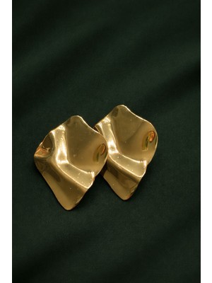 Vip Model Özel Tasarım Paslanmaz Çelik Gold Küpe