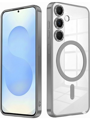 Kip GSM Samsung Galaxy A55 Uyumlu Kılıf Magsafe Şarj Destekli Kamera Lens Koruyuculu Renkli Yumuşak Kapak