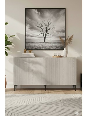 Yumedi Design KA1513 - Gradishte Konsol ,tv Sehpası , Çok Amaçlı Dolap, Kahve Köşesi 150 cm