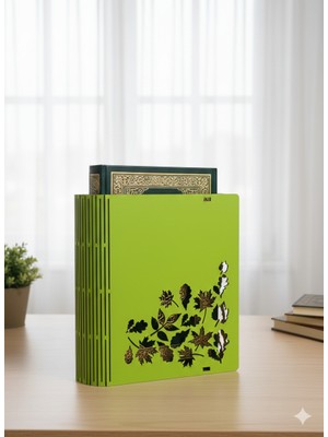 Kişiye Özel Ahşap Lazer Kesim Kur'an-I Kerim Muhafaza Kutusu - Rahle Boy (19X26X7 Cm)