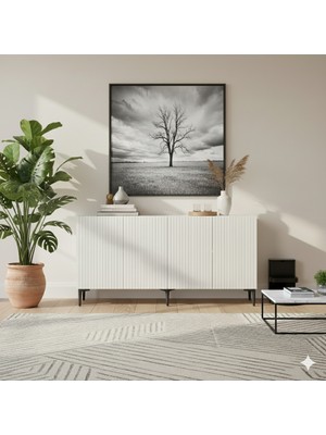 Yumedi Design KA1513 - Gradishte Konsol ,tv Sehpası , Çok Amaçlı Dolap, Kahve Köşesi 150 cm