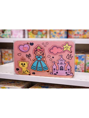 Ay Işığı Store Eğitici ve Öğretici Ahşap Çocuk Puzzle Montessori Yapboz Bebek Çocuk Oyuncak Prenses