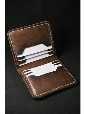 Inkd Deri Dikey Klasik Erkek Cüzdan - Hakiki Dana Derisi - El Işçiliği