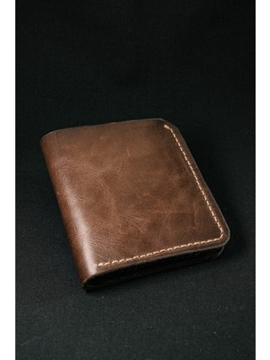 Inkd Deri Dikey Klasik Erkek Cüzdan - Hakiki Dana Derisi - El Işçiliği