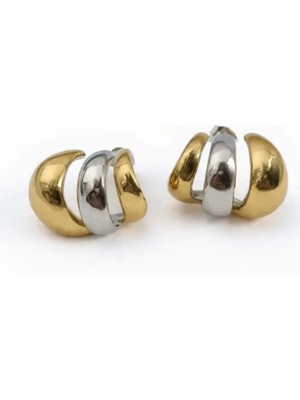 Bimia Çoklu Görünümlü Damla 2 Renk Küpe