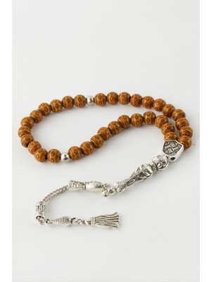 LTG Nova Işlemeli Bambu Ahşap Tesbih 8 mm