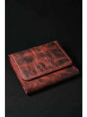 Inkd Deri Erkek Tri-Fold Cüzdan - Hakiki Dana Derisi - El Işçiliği