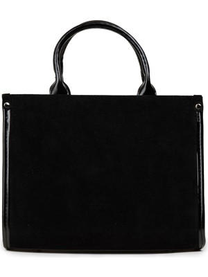 Deery Hakiki Süet Siyah Kadın El Çantası - K7458ZSYHY01