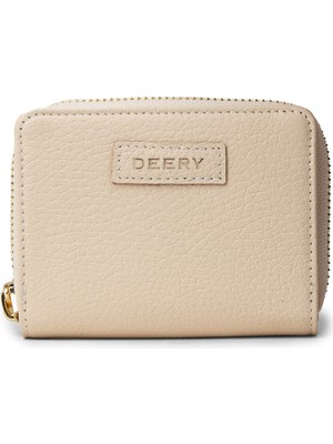 Deery Kadın Bej Hakiki Deri Yatay Cüzdan - 00910ZBEJZ01