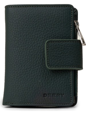 Deery Hakiki Deri Haki Dikey Kadın Cüzdanı - 00918ZHAKZ01