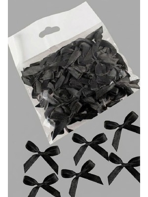 Massaltay Kırmızı Fiyonk Süs 6 mm Kurdele – 20 Adet Dekoratif Mini Fiyonk