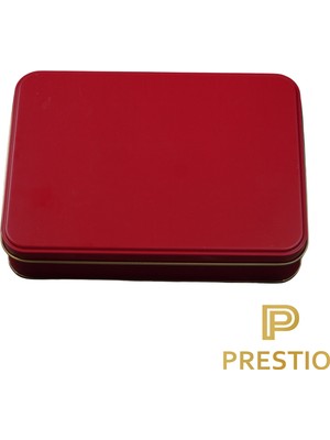 Prestio Metal Kutu Kırmızı 190 x 135 x 45H mm