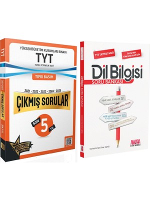 Liderler Karması Tyt Son 5 Yıl Çıkmış Sorular ve Akm Dil Bilgisi Soru Bankası Seti 2 Kitap