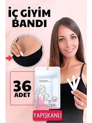 Shopwave Iç Giyim Bandı Çift Taraflı Yapışkanlı Su Geçirmez 36 Adet