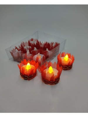 Massaltay 2 Adet Ledli Kına El Mumu, Kırmızı