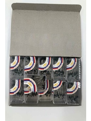 Massaltay Siyah Renkli Başlı Toplu Iğneler – 100’LÜ Paket, Kumaş Sabitleme ve Süsleme Için