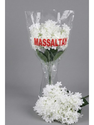 Massaltay Ortanca Model Yapay Çiçek – Kar Beyaz – 1 Demet – Saksı Çiçeği ve Dekoratif Süsleme